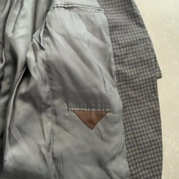 Peter Millar Checked Wool Sport Coat – Size 46R - Picture 10 of 13